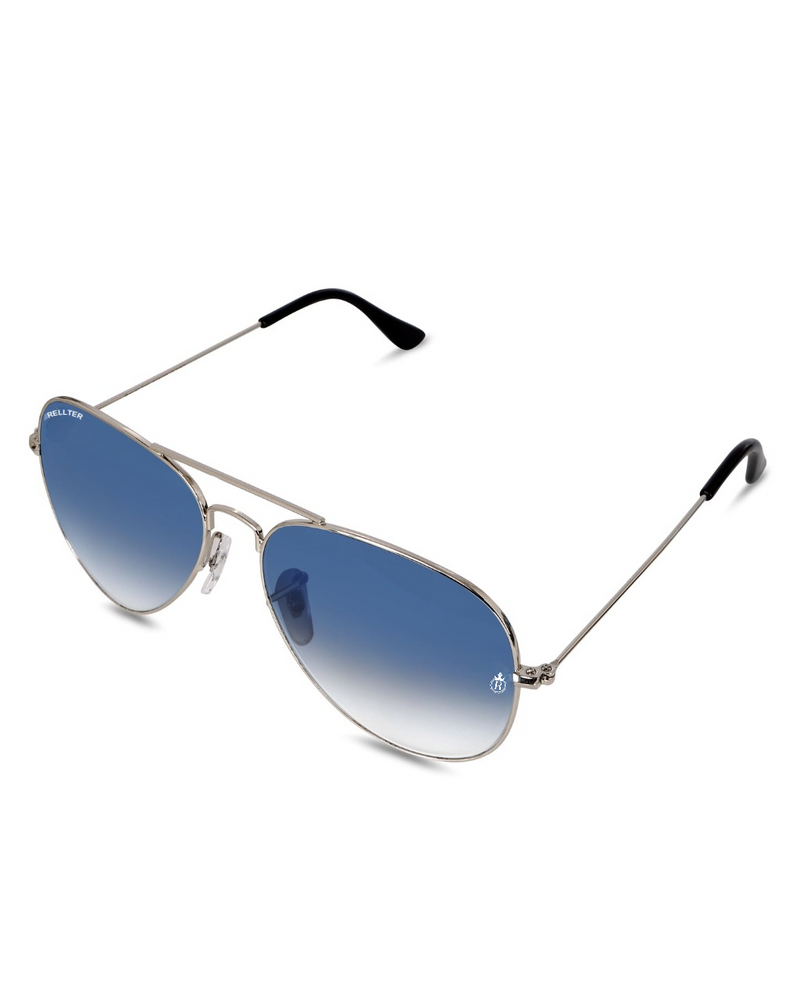 Rellter Ribel B-3030 Silver Blue Dc Sunglasses