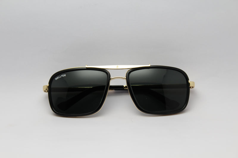 Rellter Square Sq-555 black to Black Sunglasses