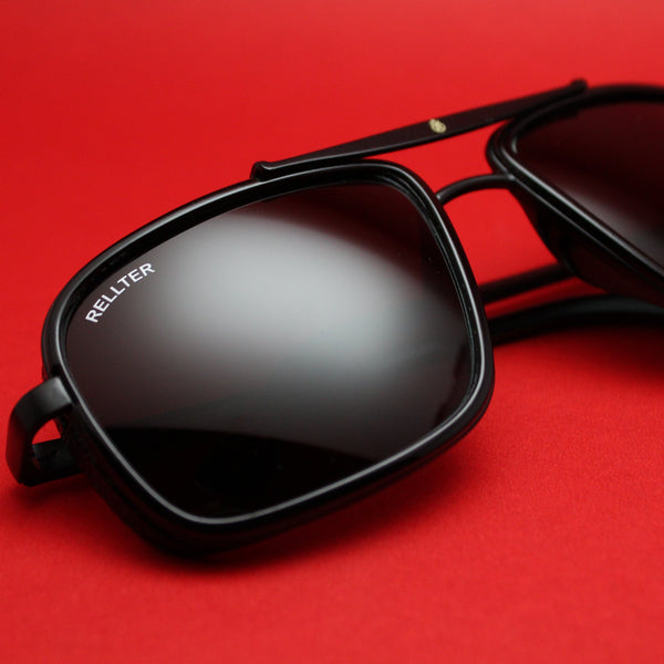Rellter Black RE-114 Sunglasses
