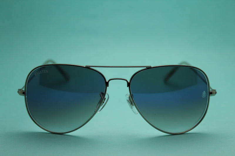 Rellter Ribel B-3030 Silver Blue Dc Sunglasses