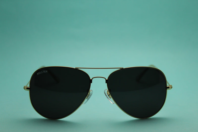 Rellter Ribel B-3030 Gold  to Black Sunglasses