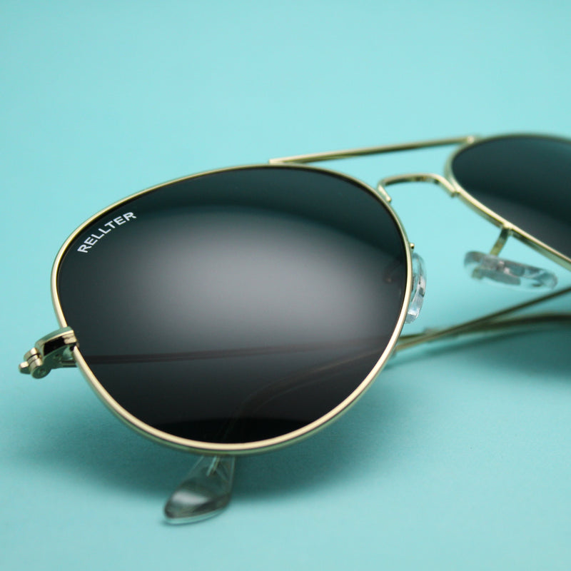 Rellter Ribel B-3030 Gold  to Black Sunglasses