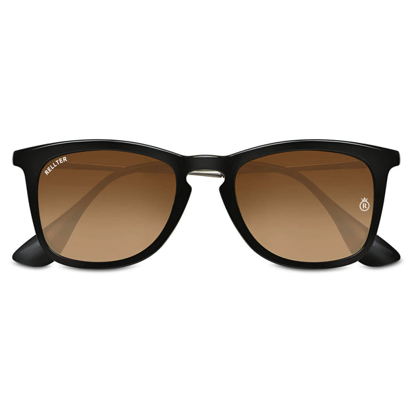 Rellter Square W-2424 Brown to Brown Dc Sunglasses