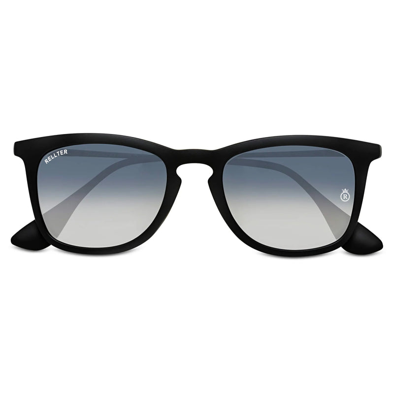 Rellter Square W-2424 Black to Blue DC Sunglasses