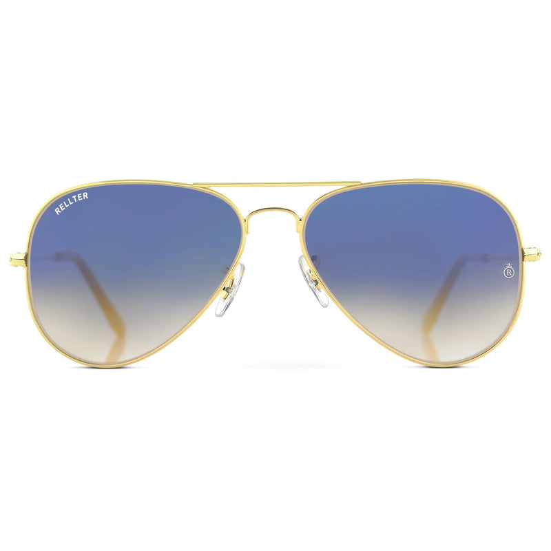 Rellter Ribel B-3030 Golden to Blue Dc Sunglasses