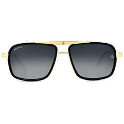 Rellter Charlie A-4413 Golden Black Dc Rectangle Sunglasses