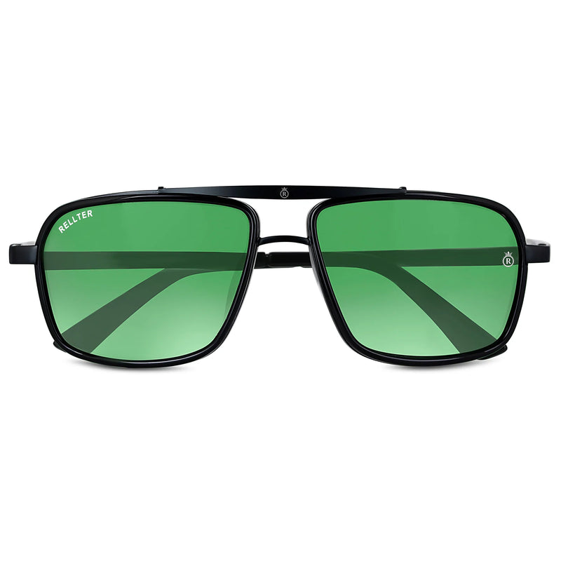 Rellter Charlie A-4413 Black to green Rectangle Sunglasses