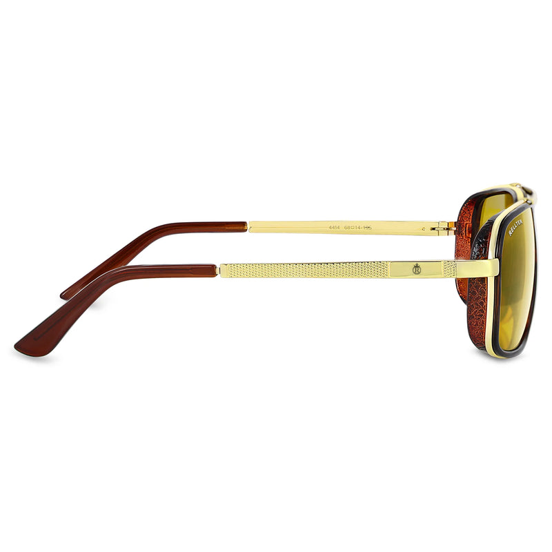 Rellter Charlie A-4413 Golden brown Rectangle Sunglasses