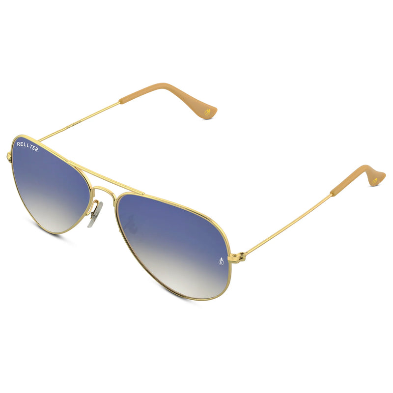 Rellter Ribel B-3030 Golden to Blue Dc Sunglasses