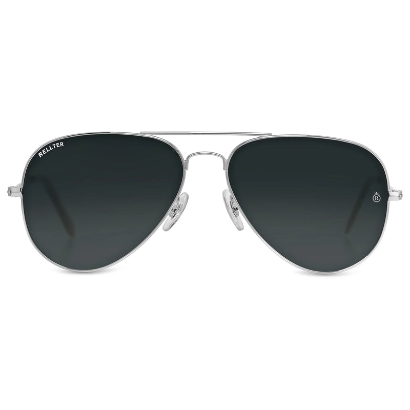 Rellter Ribel B-3030 Silver to Black Sunglasses