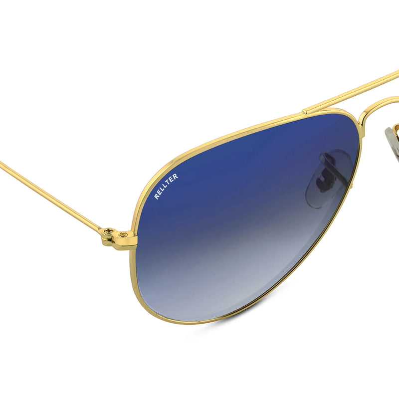 Rellter Ribel B-3030 Golden to Blue Dc Sunglasses