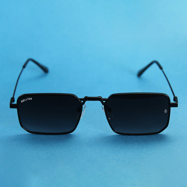 Rellter Square Sq-555 black to Black Sunglasses