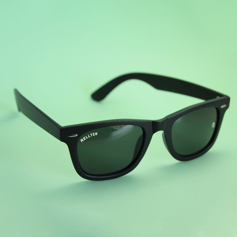 Ray-Ban 0RB2132 901 58 Black/Crystal Green New Wayfarer Icons Sunglasses -  Walmart.com