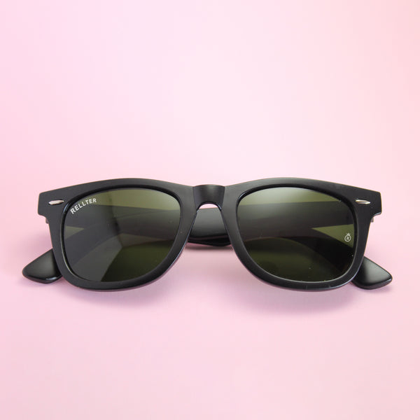Rellter Square Black to black RQ-115 Sunglasses