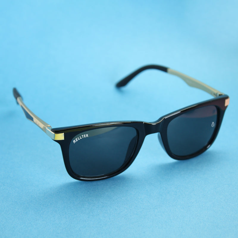 Rellter Square GOLDEN TO BLACK RQ-121 Sunglasses